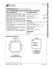 DataSheet LM4804 pdf