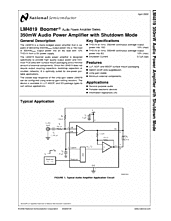 DataSheet LM4819 pdf