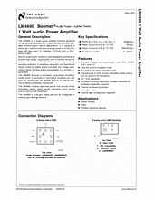 DataSheet LM4890 pdf