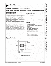 DataSheet LM4916 pdf