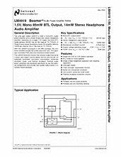DataSheet LM4919 pdf