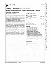 DataSheet LM4930 pdf