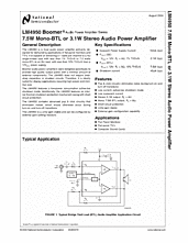 DataSheet LM4950 pdf