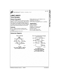 DataSheet LM567C pdf