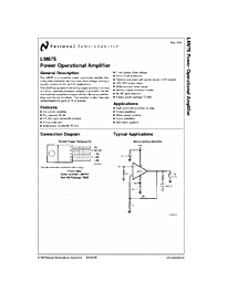 DataSheet LM675 pdf