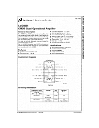 DataSheet LMC6034 pdf