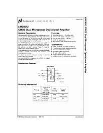 DataSheet LMC6042 pdf