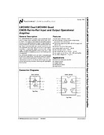 DataSheet LMC6492 pdf