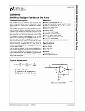 DataSheet LMH6609 pdf