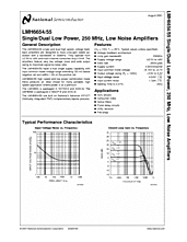 DataSheet LMH6654 pdf