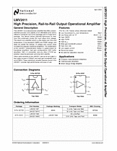 DataSheet LMV2011 pdf