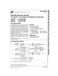 DataSheet LMX1600 pdf