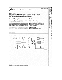 DataSheet LMX2301 pdf