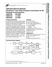 DataSheet LMX2306 pdf