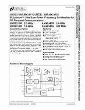 DataSheet LMX2312U pdf