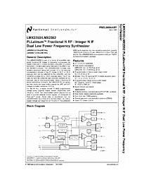 DataSheet LMX2352 pdf