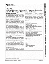 DataSheet LMX2364 pdf