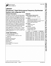 DataSheet LMX2531 pdf