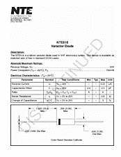 DataSheet NTE616 pdf