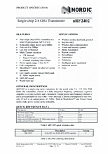 DataSheet NRF2402G pdf