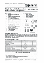 DataSheet nRF24AP1 pdf