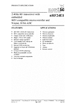 DataSheet nRF24E1 pdf