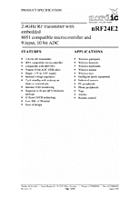 DataSheet nRF24E2 pdf