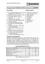 DataSheet nRF905 pdf