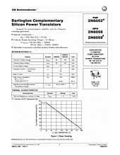 DataSheet 2N6052/D pdf