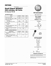 DataSheet 2N7000 pdf