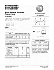 DataSheet BC847BDW1T1 pdf