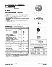 DataSheet MAC223A6 pdf