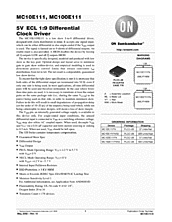 DataSheet MC100E111 pdf