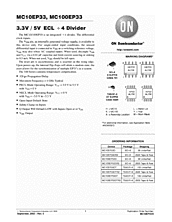 DataSheet MC100EP33 pdf