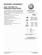 DataSheet MC100LVEP11 pdf