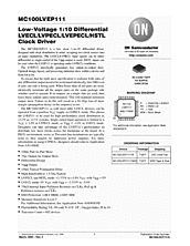 DataSheet MC100LVEP111 pdf