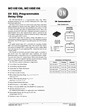 DataSheet MC10E196 pdf