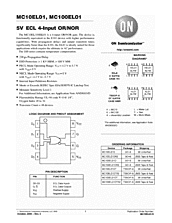DataSheet MC10EL01 pdf