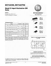 DataSheet MC74ACT86 pdf