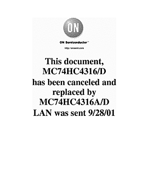 DataSheet MC74HC4316/D pdf