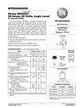 DataSheet MTD20N06HDL pdf