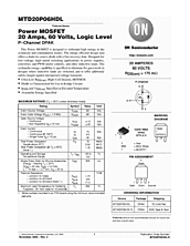 DataSheet MTD20P06HDL pdf