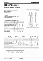 DataSheet 2SB0873 pdf