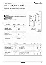 DataSheet 2SC5244 pdf