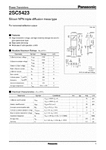 DataSheet 2SC5423 pdf