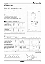 DataSheet 2SD1450 pdf