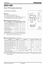 DataSheet 2SD1458 pdf