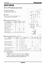 DataSheet 2SD1992A pdf