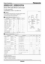 DataSheet 2SD2137 pdf