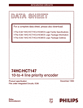 DataSheet 74HC147 pdf